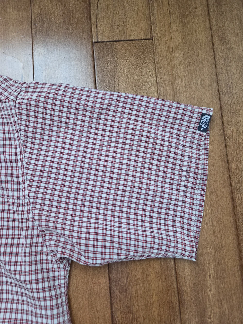 The North Face Men's Short-Sleeve Button-Up Checkered Plaid Shirt Size XL